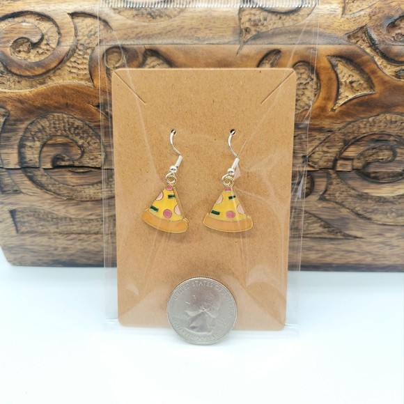 Pizza Earrings - Picture 2 of 2